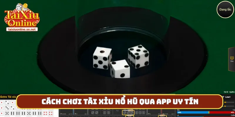 Cách chơi tài xỉu nổ hũ qua app uy tín