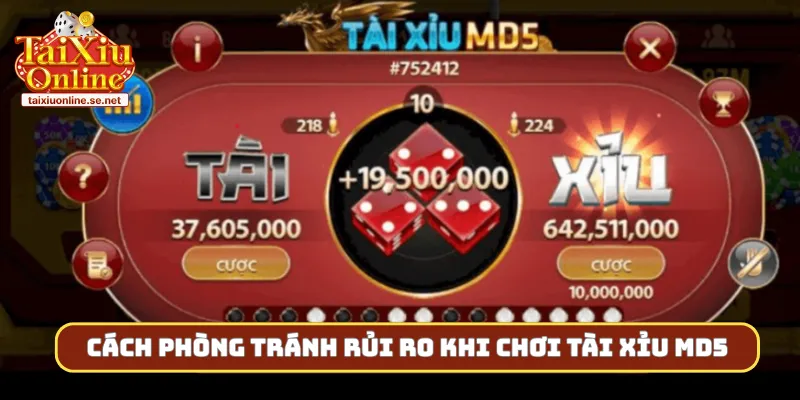 Cách phòng tránh rủi ro khi chơi tài xỉu MD5