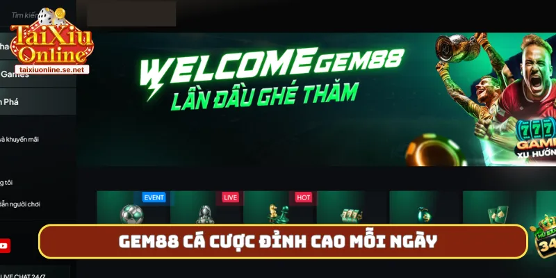 Gem88 cá cược đỉnh cao mỗi ngày