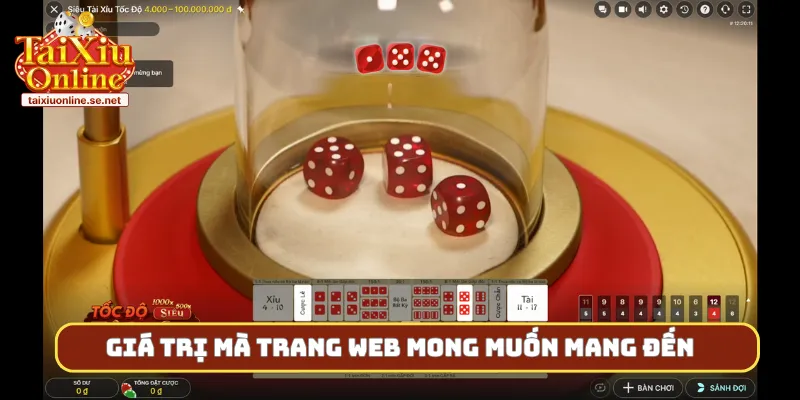 Giá trị mà trang web mong muốn mang đến