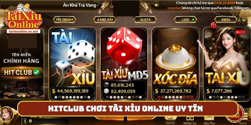 Hitclub chơi tài xỉu online uy tín